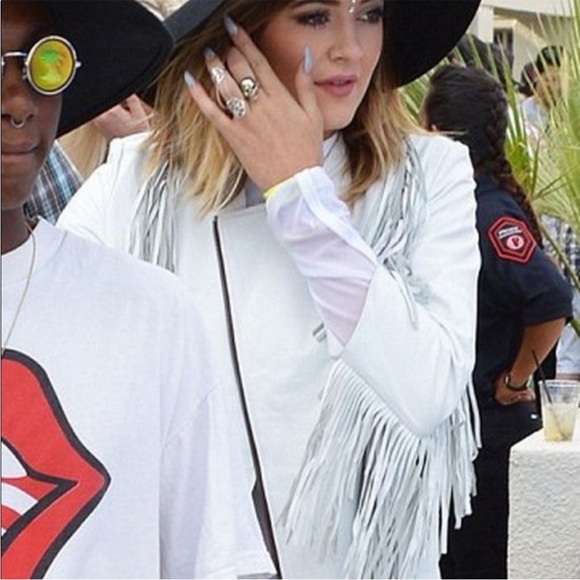 Free People Cleobella Cowgirl Sheep Leather Jacket Navy Rare - Picture 12 of 13